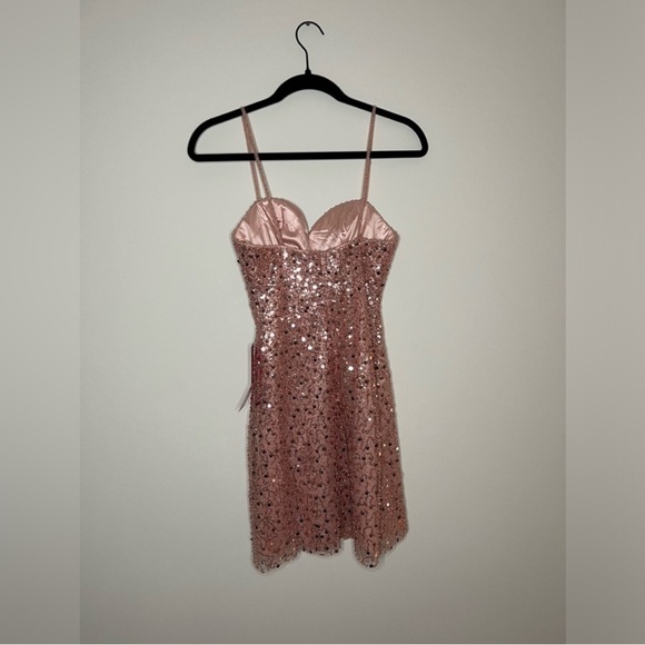 GB Social - Social Beaded Sequin Mesh Mini Party Dress - Size 1 - Picture 6 of 13